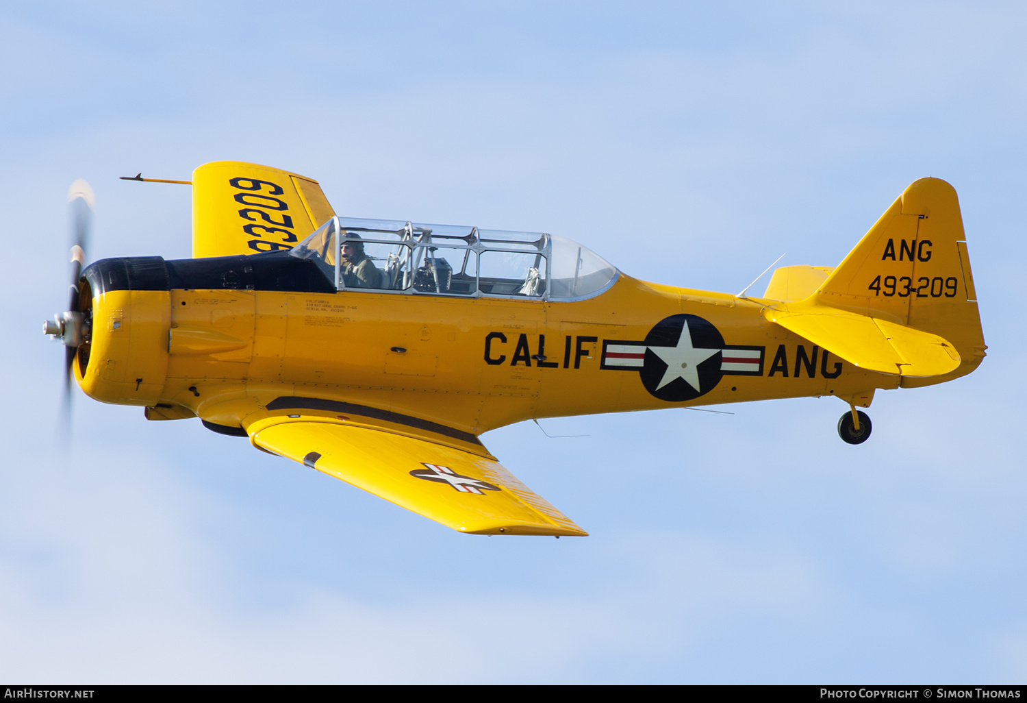 Aircraft Photo of G-DDMV / 493209 | North American T-6G Texan | USA - Air Force | AirHistory.net #563381