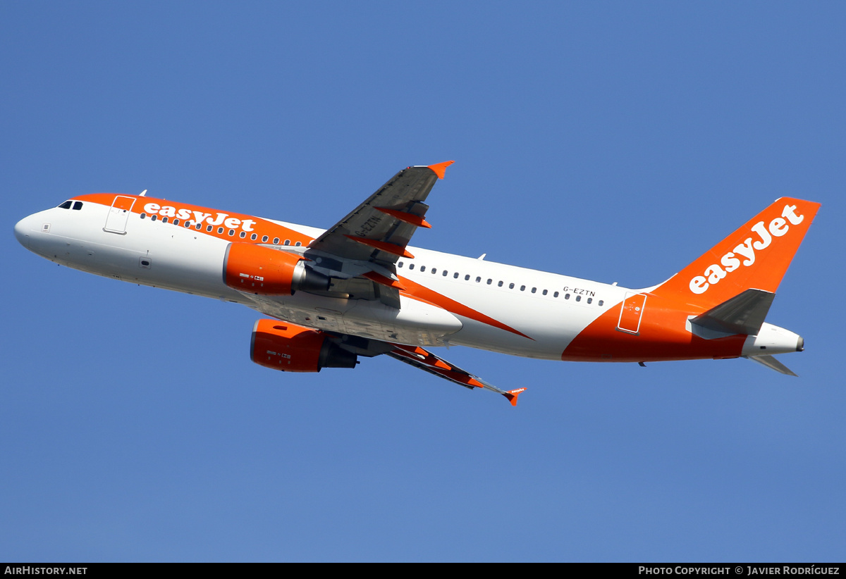 Aircraft Photo of G-EZTN | Airbus A320-214 | EasyJet | AirHistory.net #563443