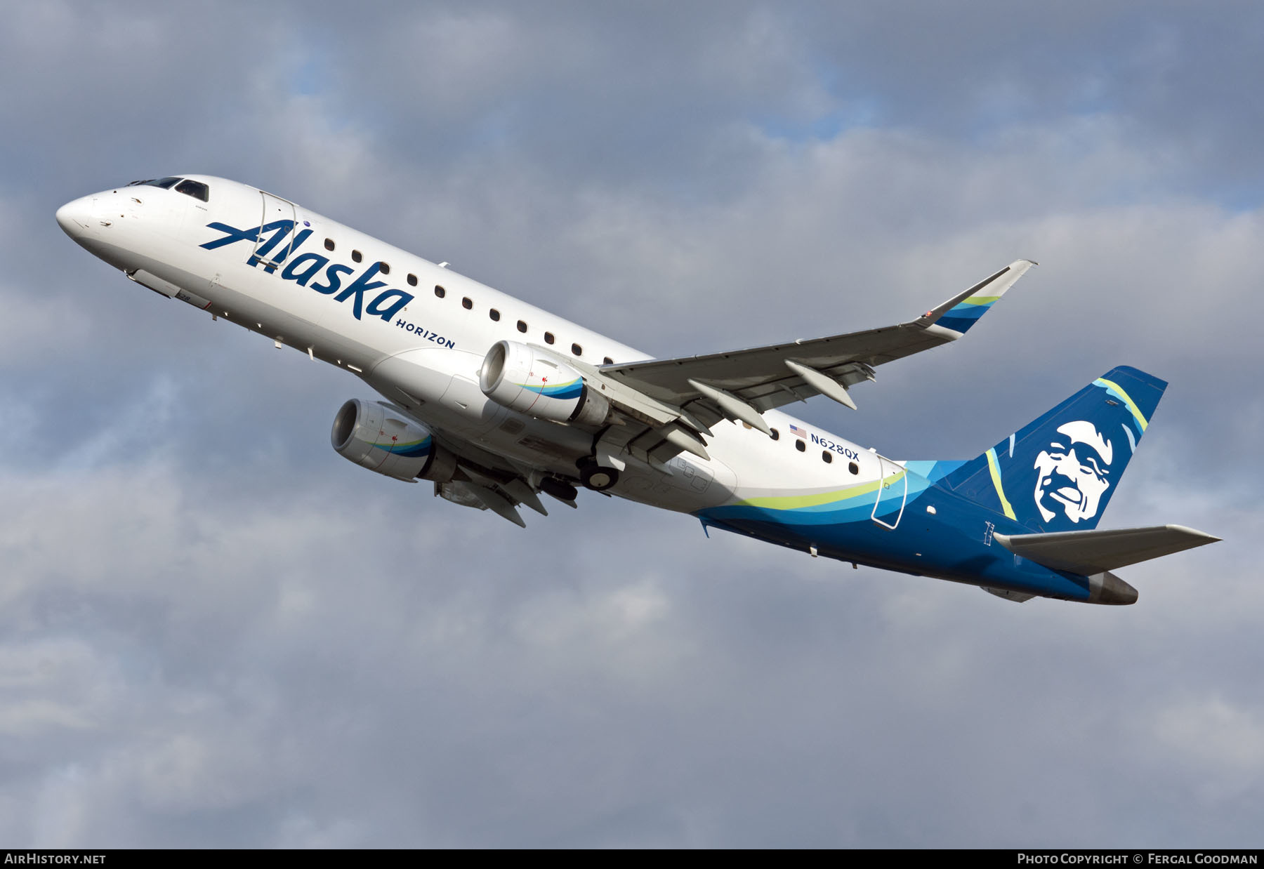 Aircraft Photo of N628QX | Embraer 175LR (ERJ-170-200LR) | Alaska Airlines | AirHistory.net #563448