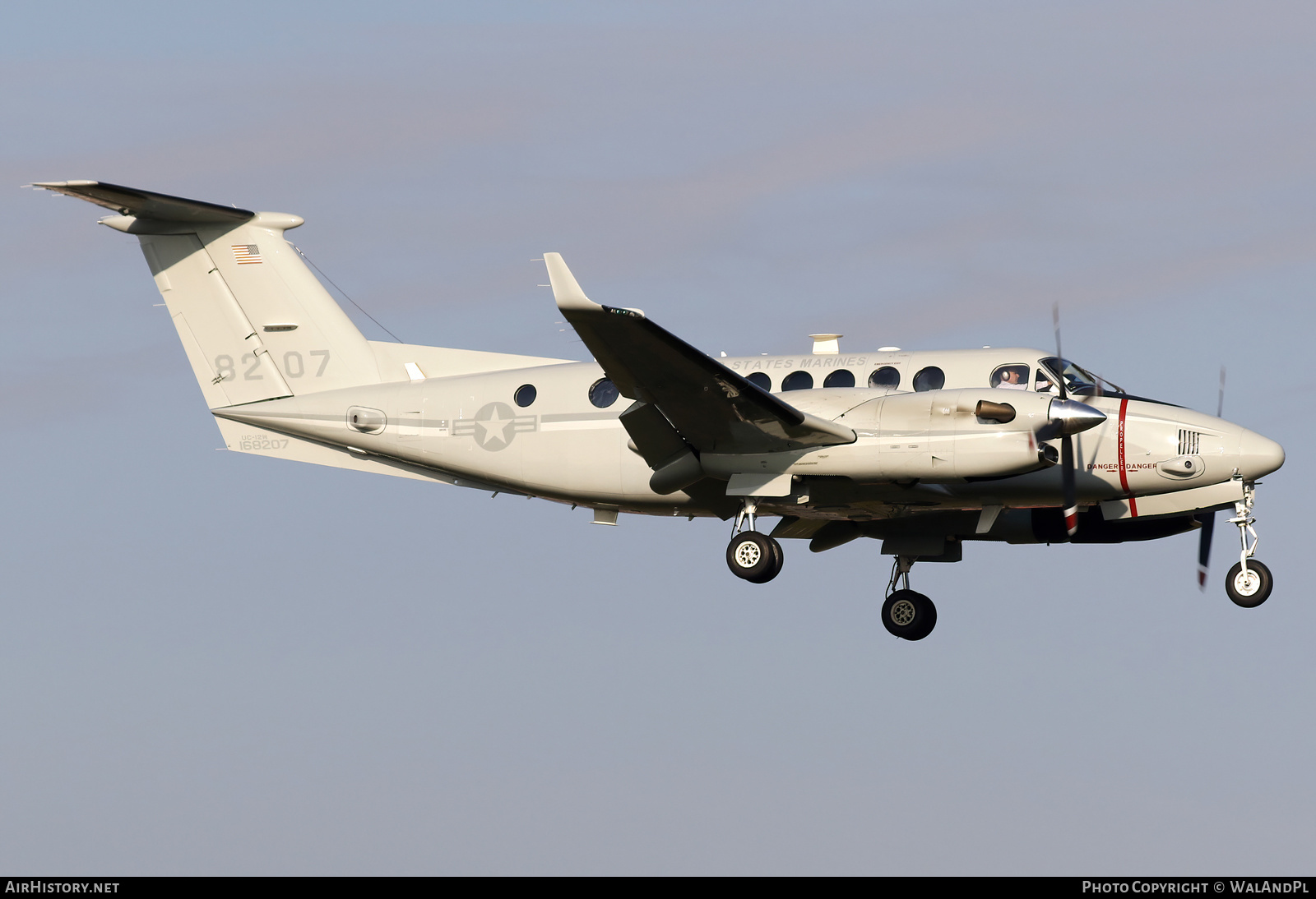 Aircraft Photo of 168207 | Hawker Beechcraft UC-12W Huron (B300C) | USA - Marines | AirHistory.net #563449