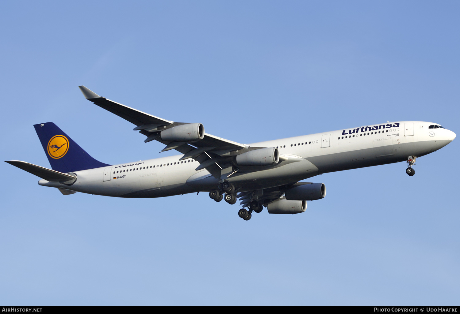 Aircraft Photo of D-AIGY | Airbus A340-313 | Lufthansa | AirHistory.net #563464