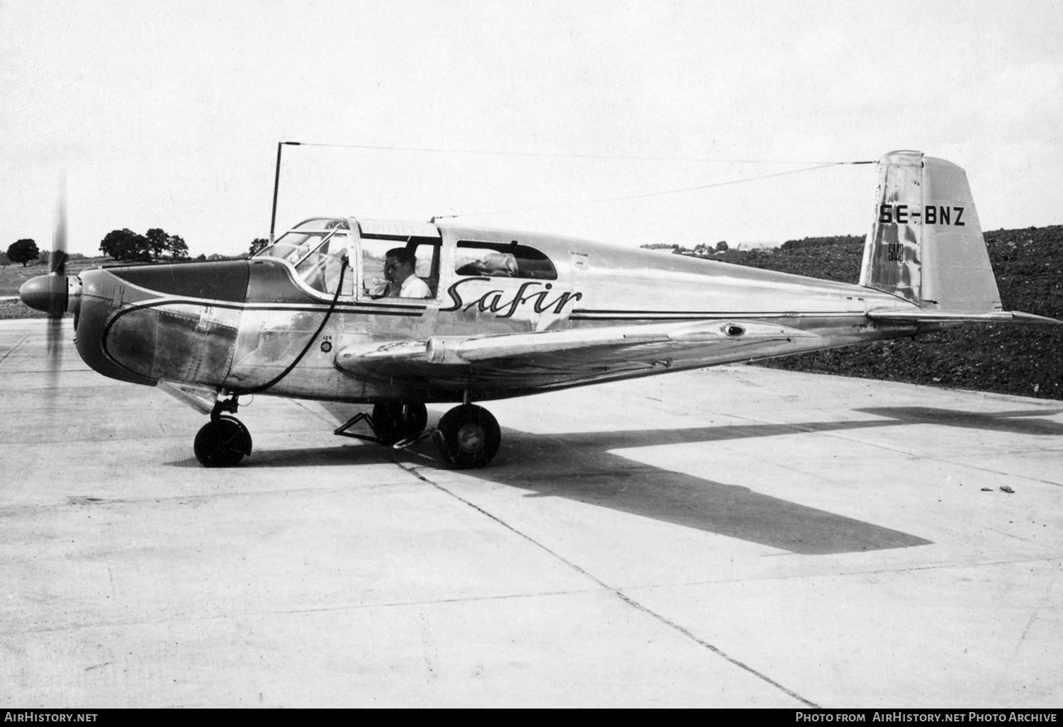 Aircraft Photo of SE-BNZ | Saab 91B Safir | AirHistory.net #563514