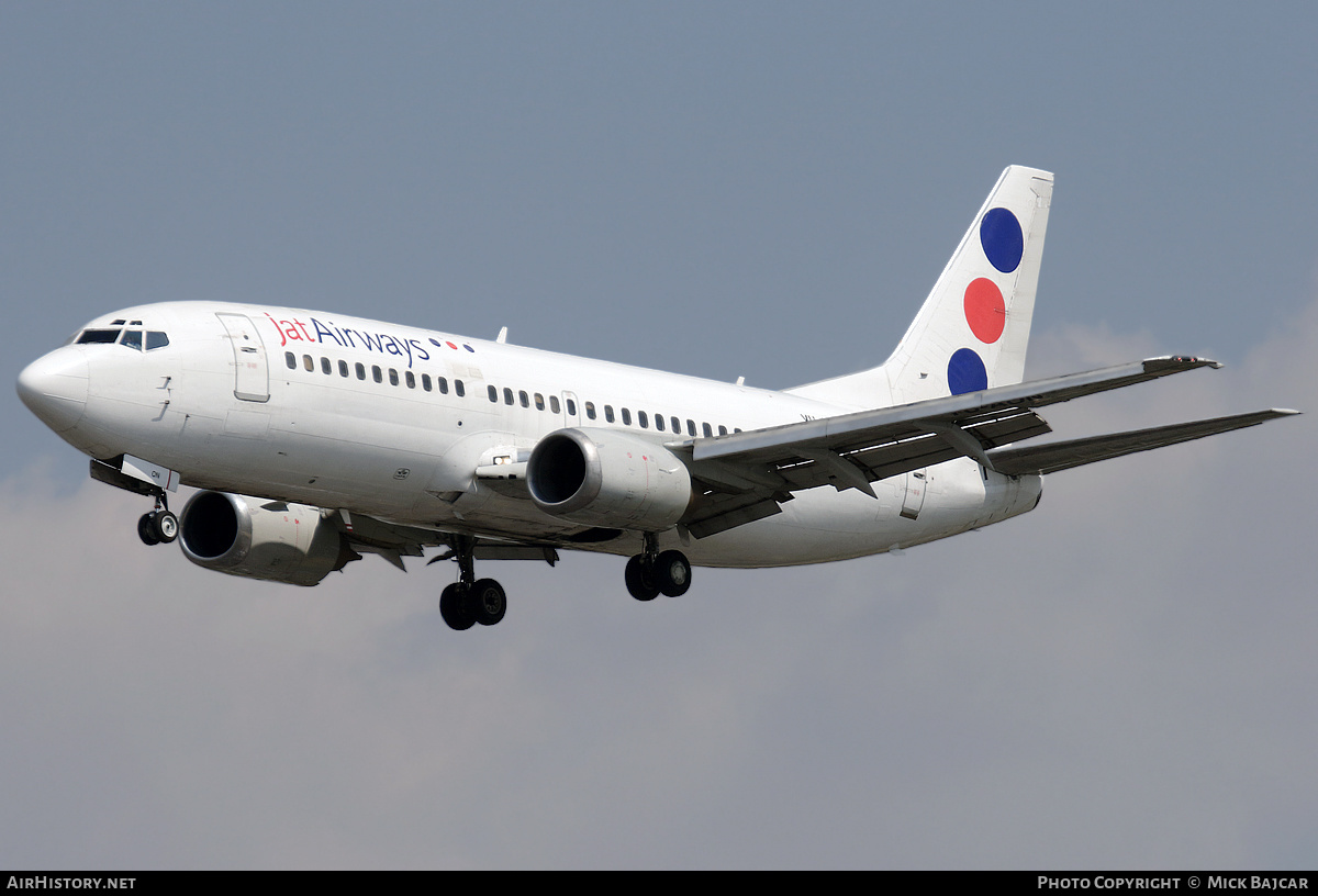 Aircraft Photo of YU-AON | Boeing 737-3Q4 | Jat Airways | AirHistory.net #563520