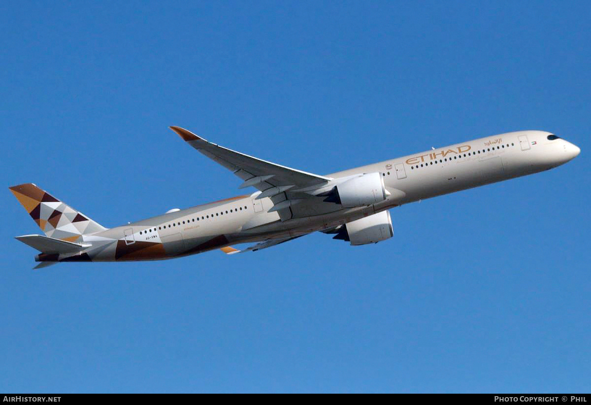 Aircraft Photo of A6-XWA | Airbus A350-1041 | Etihad Airways | AirHistory.net #563529