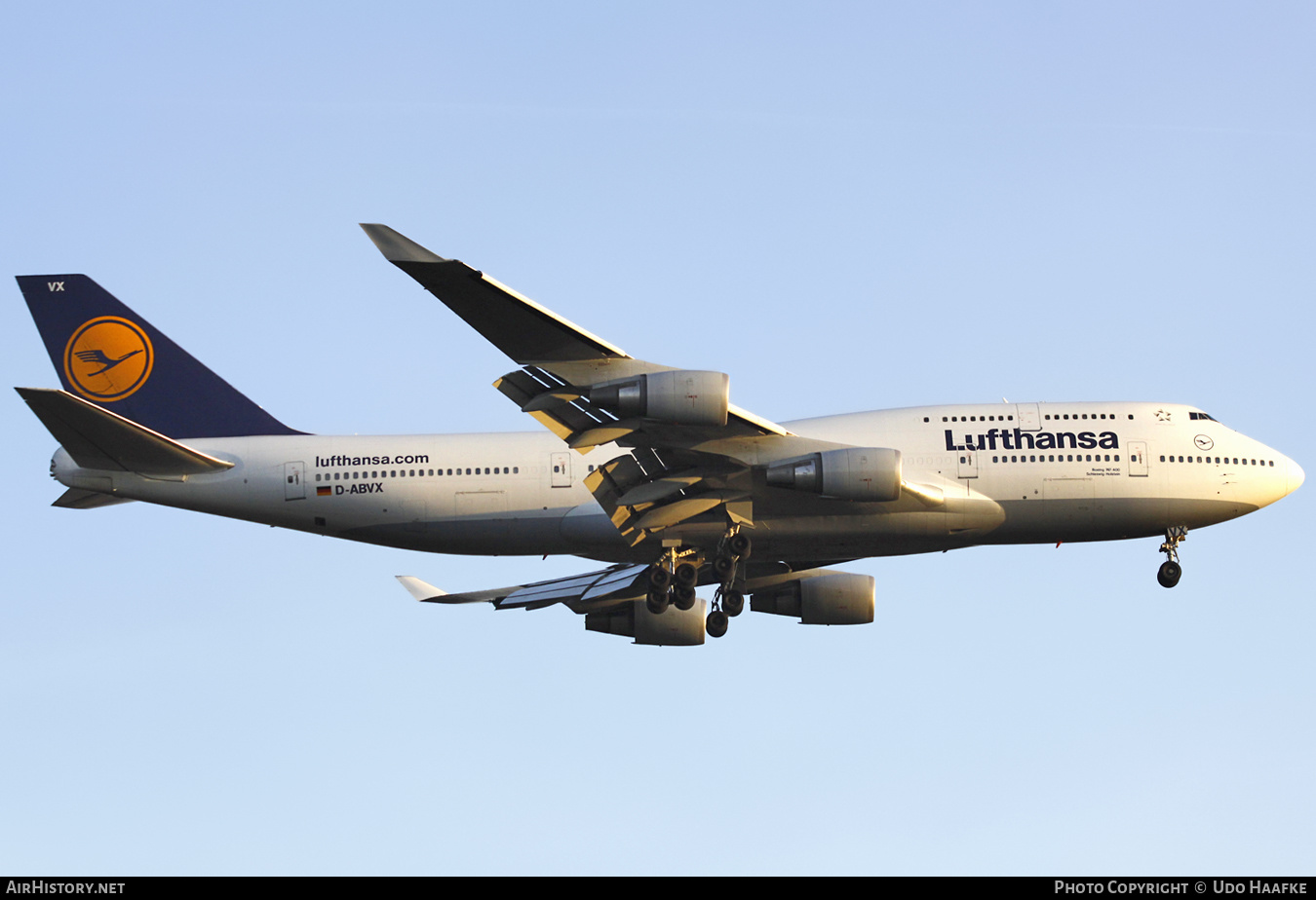 Aircraft Photo of D-ABVX | Boeing 747-430 | Lufthansa | AirHistory.net #563530