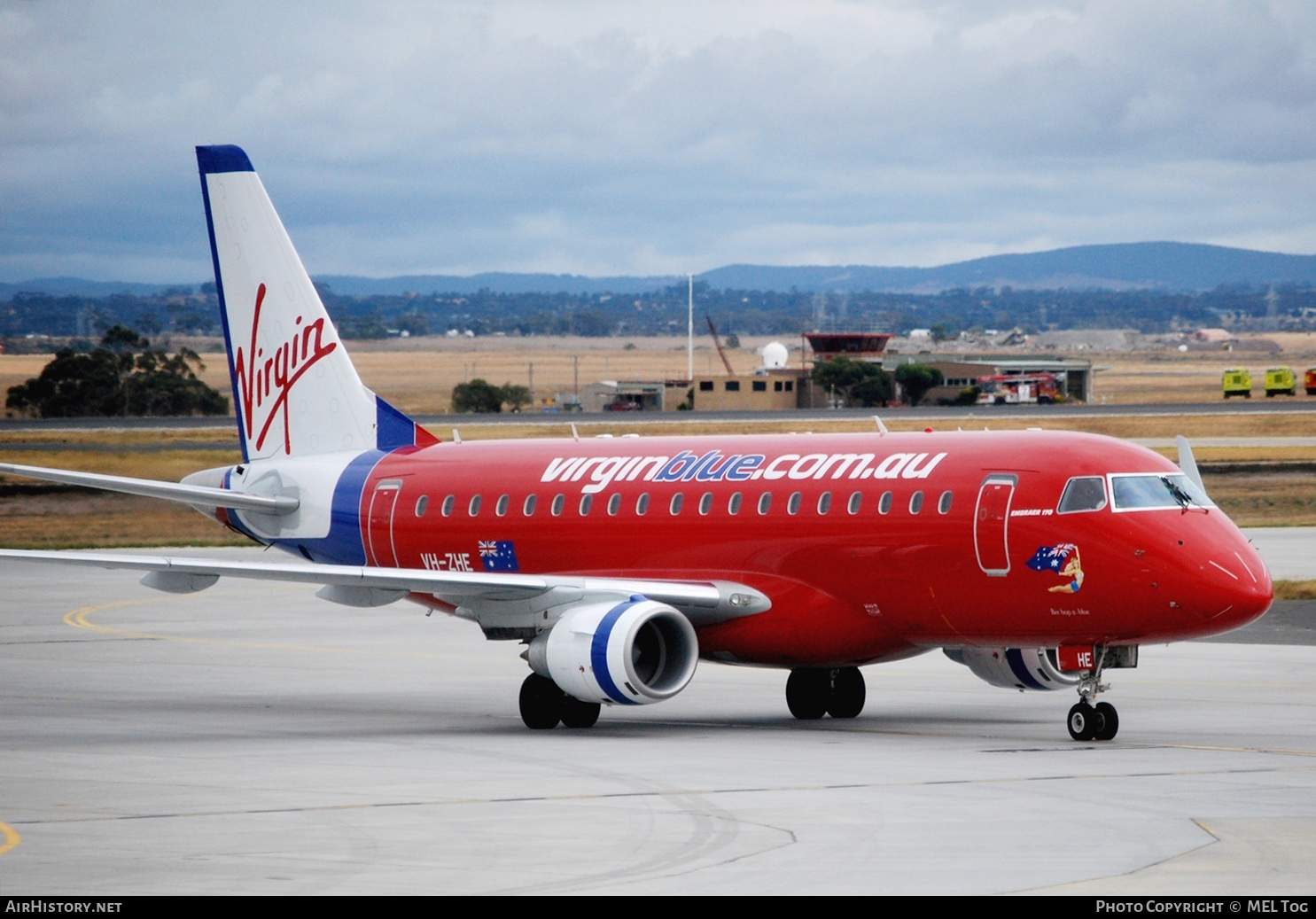 Aircraft Photo of VH-ZHE | Embraer 170LR (ERJ-170-100LR) | Virgin Blue Airlines | AirHistory.net #563539