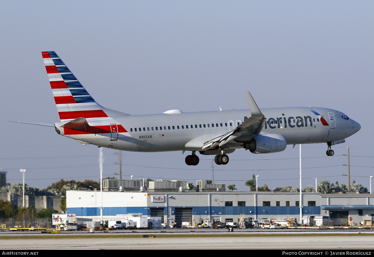 Aircraft Photo of N965AN | Boeing 737-823 | American Airlines | AirHistory.net #563589