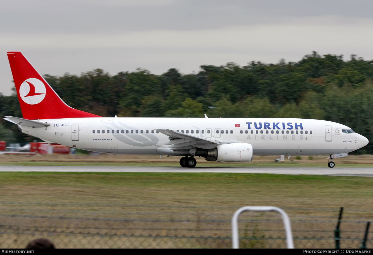 Aircraft Photo of TC-JGL | Boeing 737-8F2 | Turkish Airlines | AirHistory.net #563608