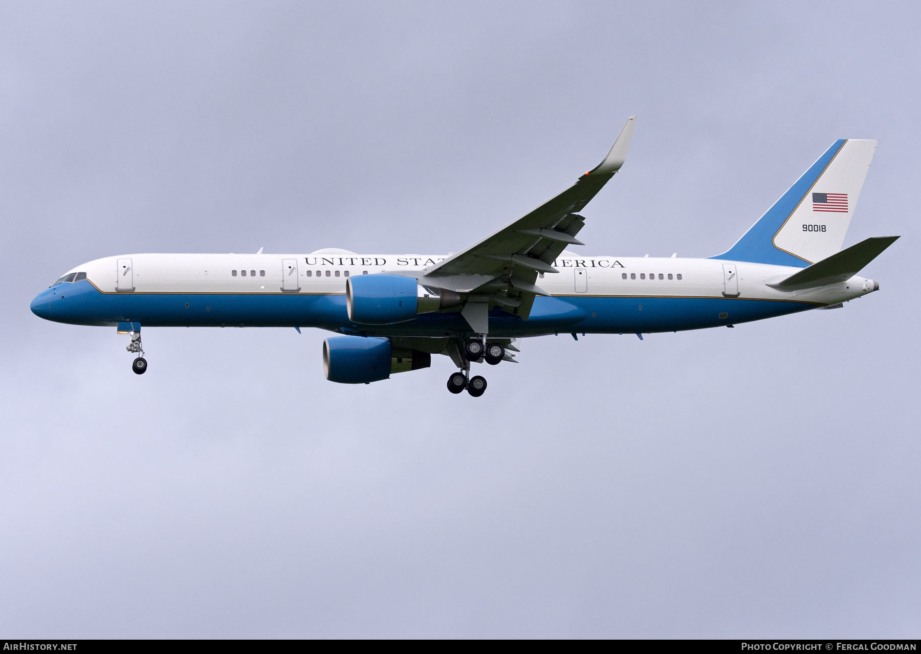 Aircraft Photo of 19-0018 | Boeing C-32A (757-200) | USA - Air Force | AirHistory.net #563622