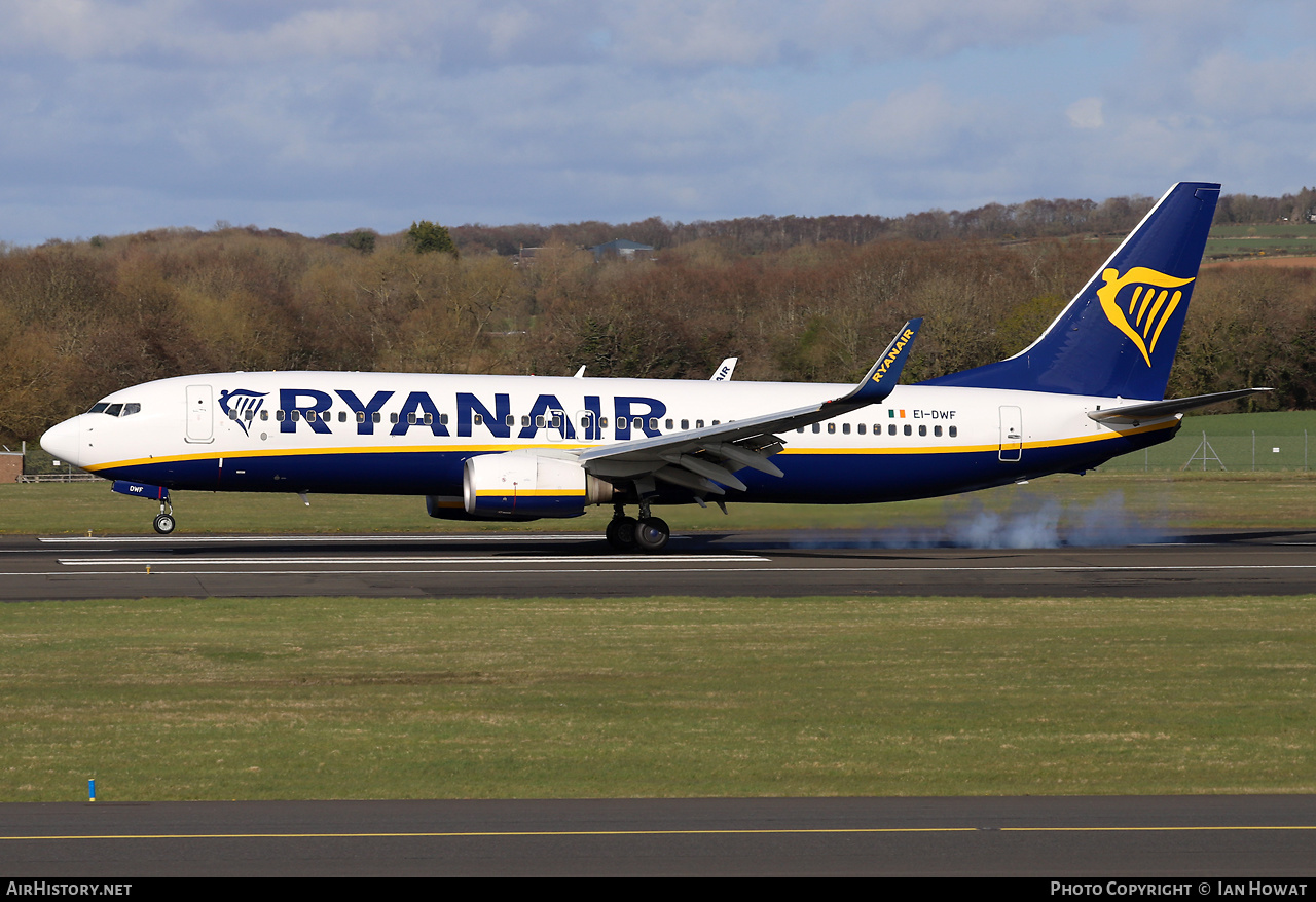Aircraft Photo of EI-DWF | Boeing 737-8AS | Ryanair | AirHistory.net #563834
