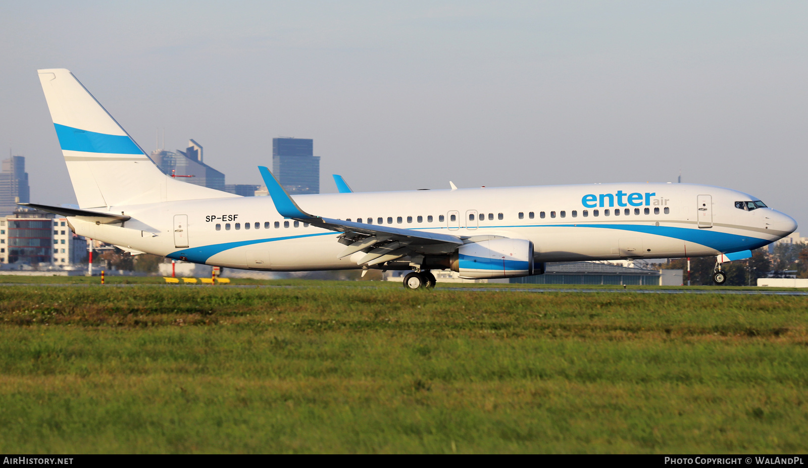 Aircraft Photo of SP-ESF | Boeing 737-8AS | Enter Air | AirHistory.net #563843