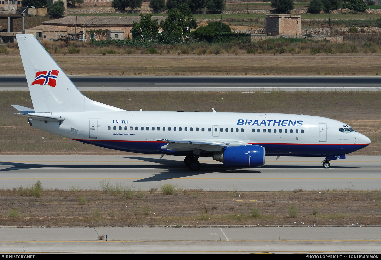 Aircraft Photo of LN-TUI | Boeing 737-705 | Braathens | AirHistory.net #563858