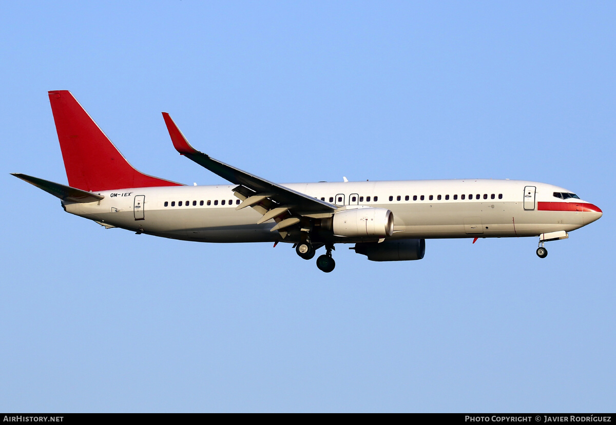 Aircraft Photo of OM-IEX | Boeing 737-8BK | PrivatAir | AirHistory.net #563896