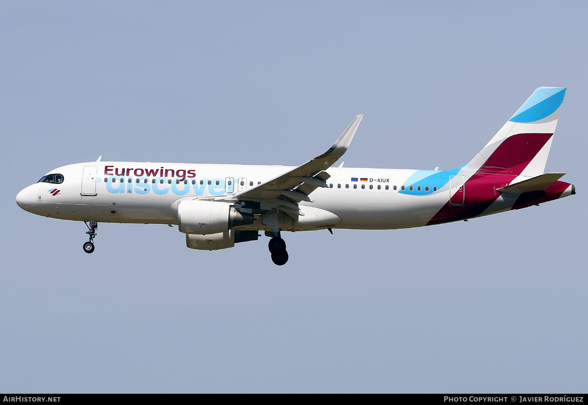 Aircraft Photo of D-AIUX | Airbus A320-214 | Eurowings Discover | AirHistory.net #563898