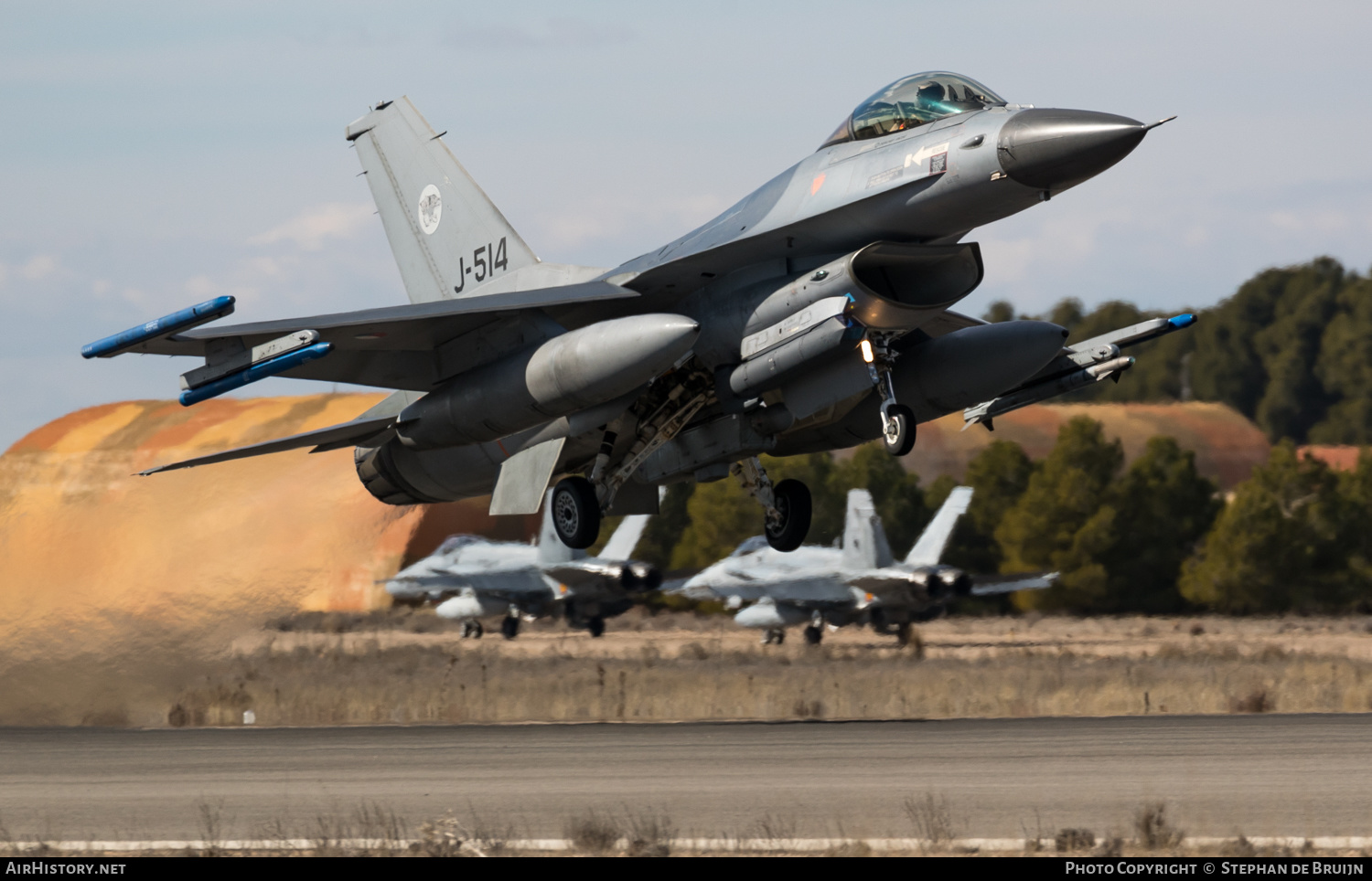 Aircraft Photo of J-514 | General Dynamics F-16AM Fighting Falcon | Netherlands - Air Force | AirHistory.net #563946