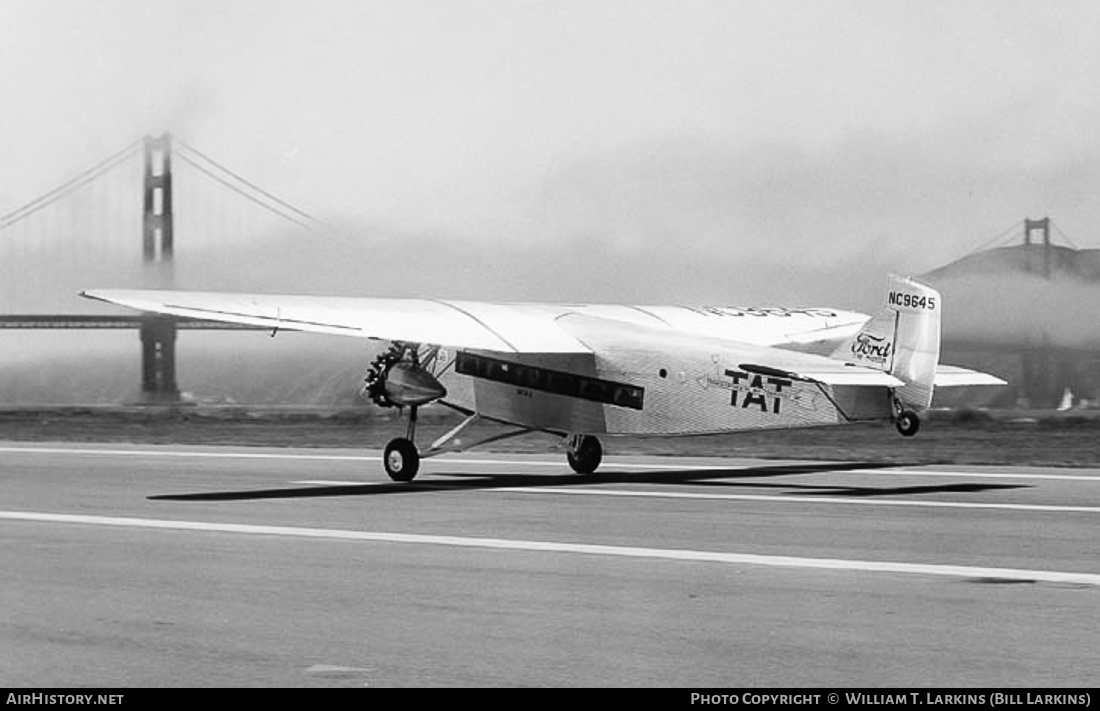 Aircraft Photo of N9645 / NC9645 | Ford 5-AT-B Tri-Motor | TAT - Transcontinental Air Transport | AirHistory.net #563967