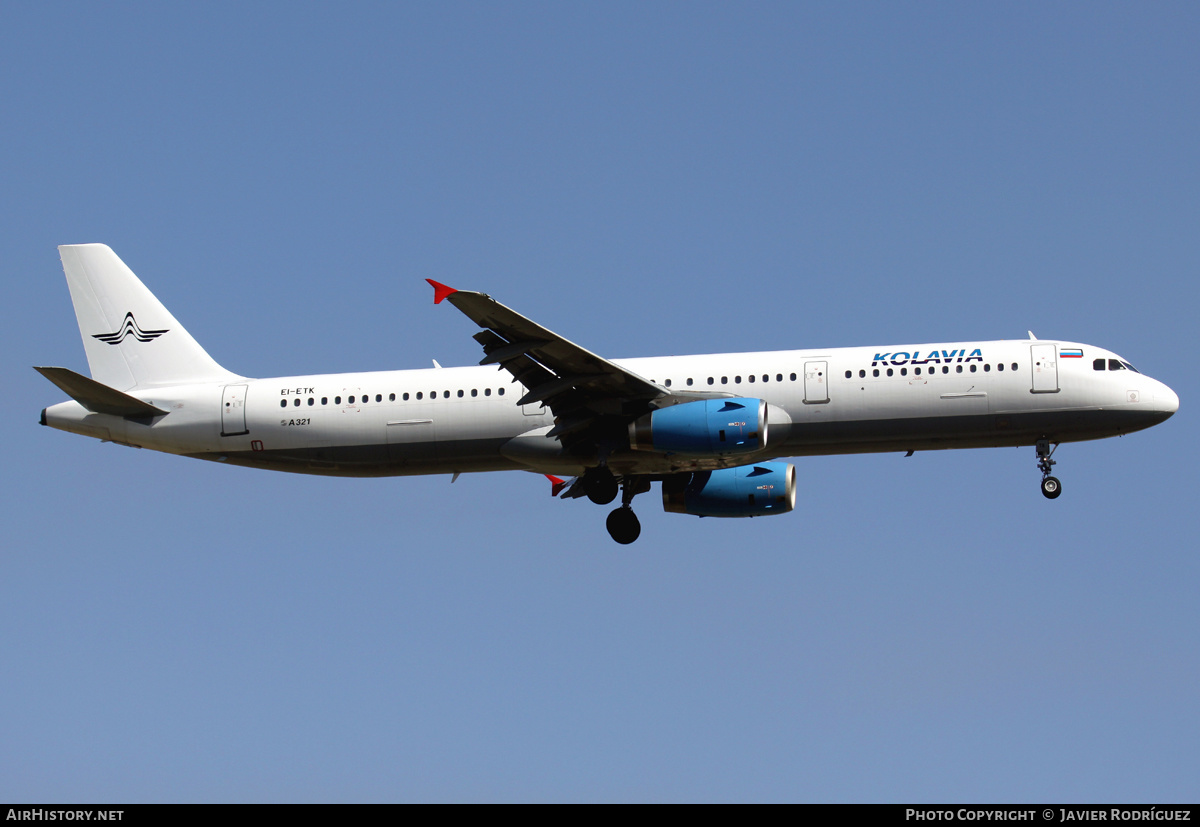 Aircraft Photo of EI-ETK | Airbus A321-231 | Kolavia | AirHistory.net #564023