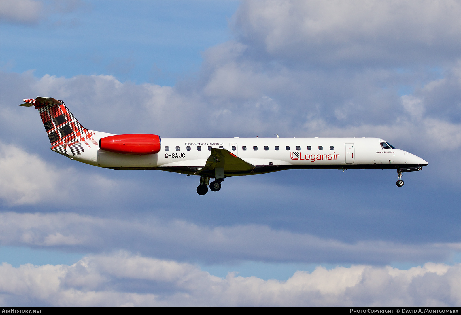 Aircraft Photo of G-SAJC | Embraer ERJ-145EP (EMB-145EP) | Loganair | AirHistory.net #564049