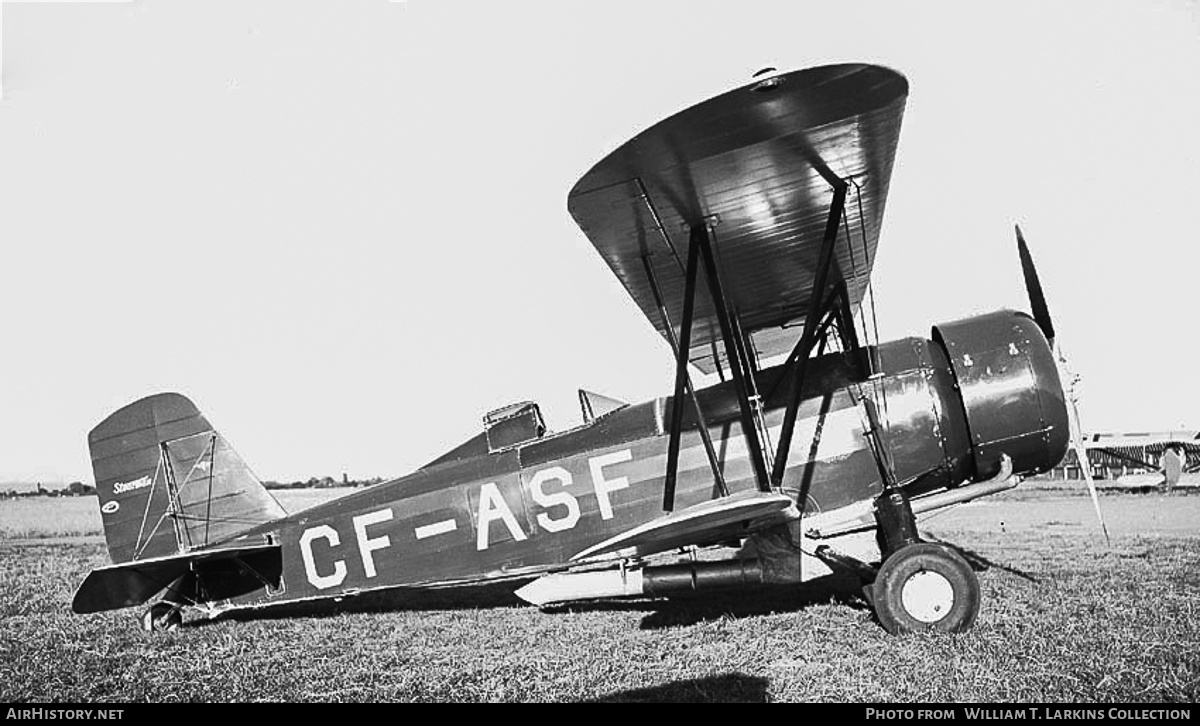 Aircraft Photo of CF-ASF | Stearman 4-EM Senior Speedmail | AirHistory.net #564070