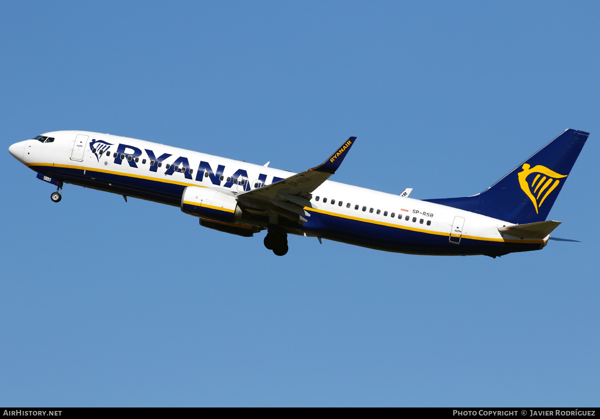 Aircraft Photo of SP-RSB | Boeing 737-800 | Ryanair | AirHistory.net #564114