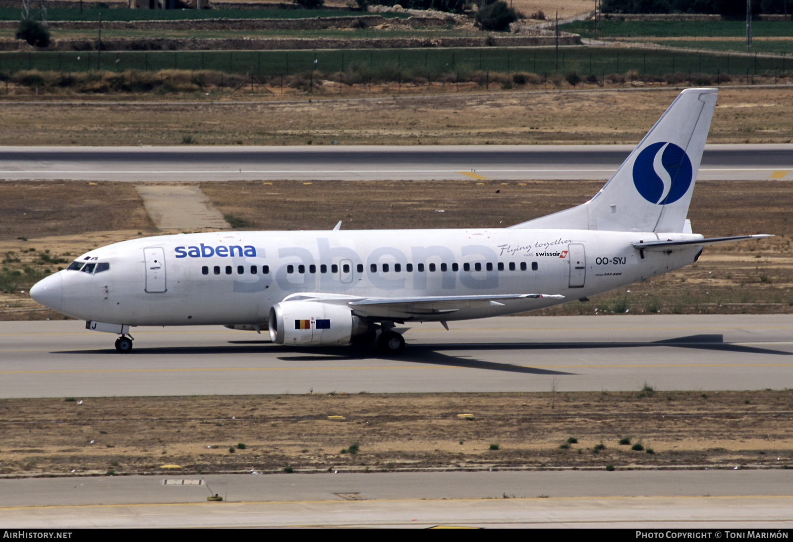 Aircraft Photo of OO-SYJ | Boeing 737-529 | Sabena | AirHistory.net #564129