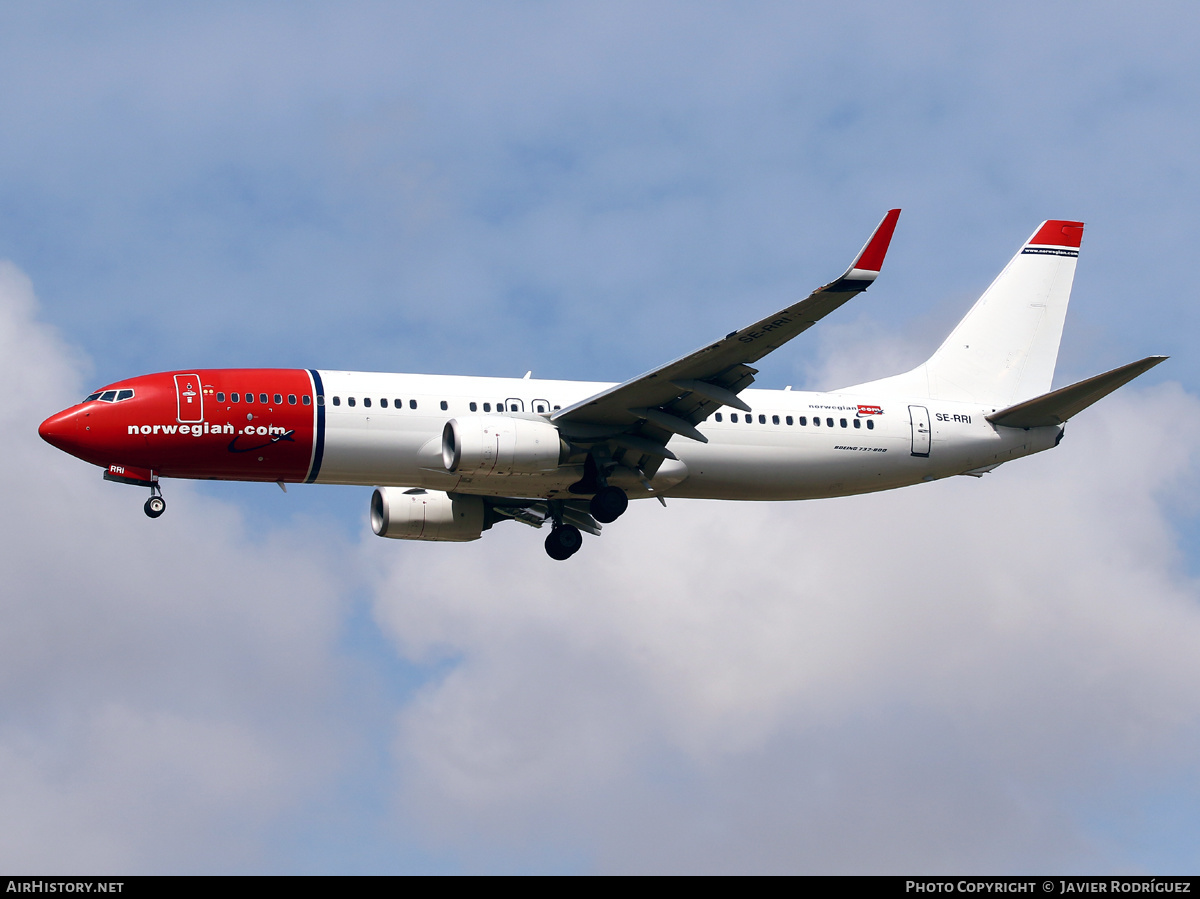 Aircraft Photo of SE-RRI | Boeing 737-8JP | Norwegian | AirHistory.net #564137