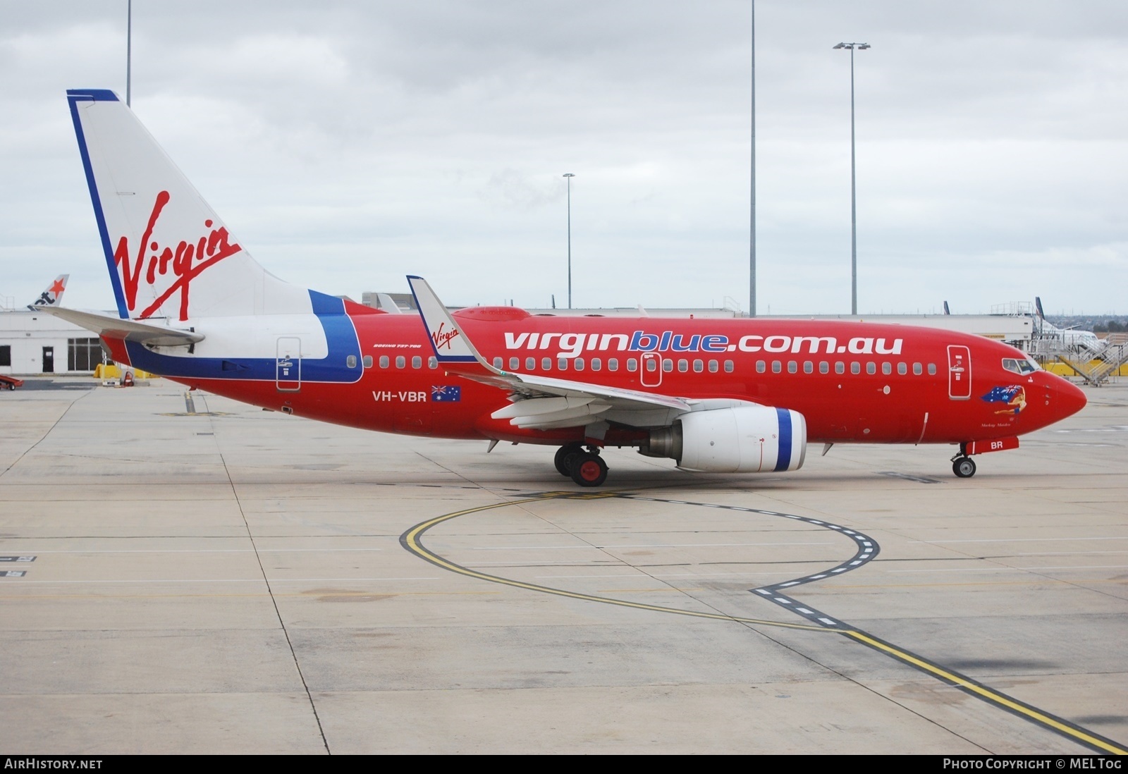 Aircraft Photo of VH-VBR | Boeing 737-7BX | Virgin Blue Airlines | AirHistory.net #564192