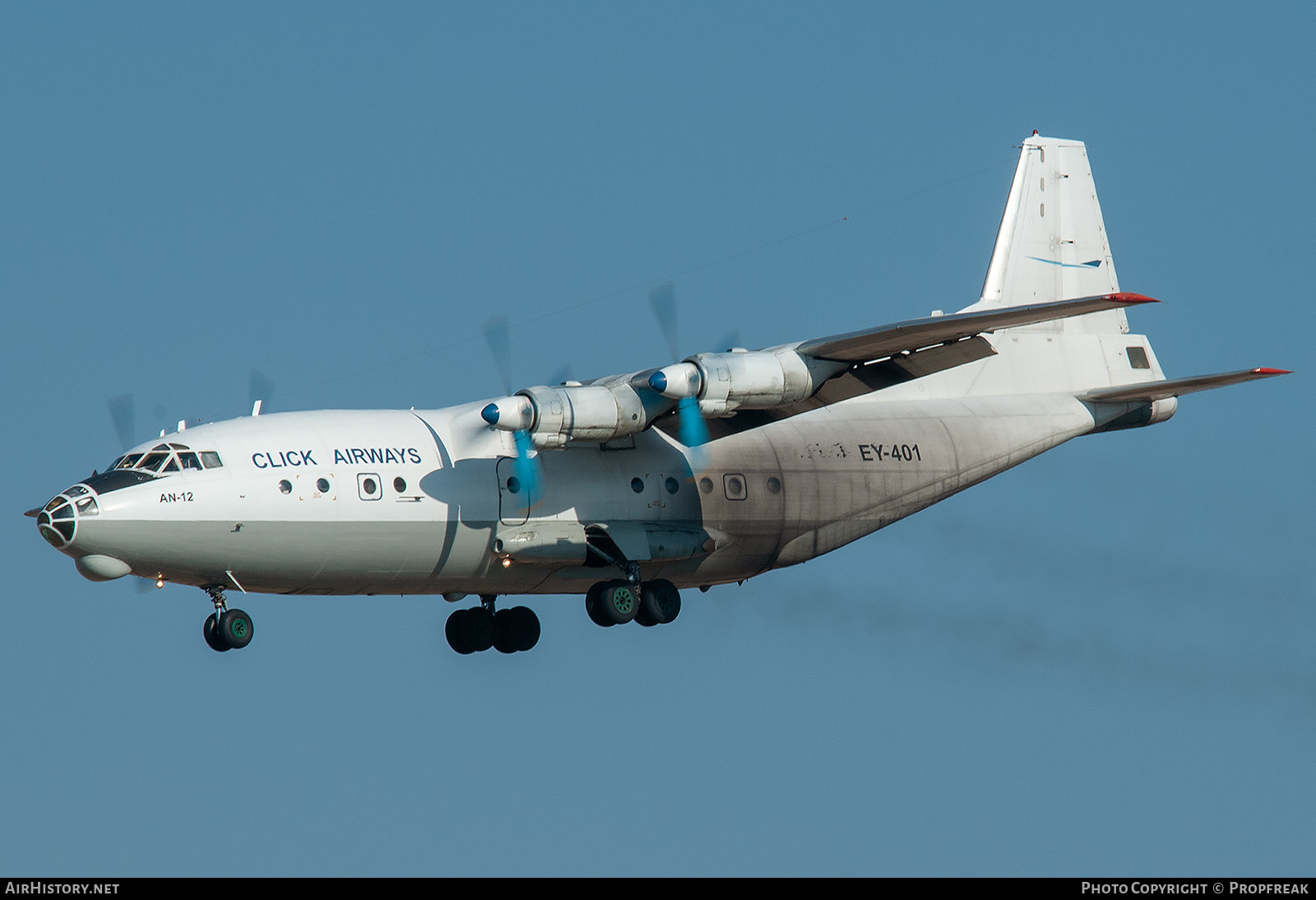Aircraft Photo of EY-401 | Antonov An-12BK | Click Airways | AirHistory.net #564236