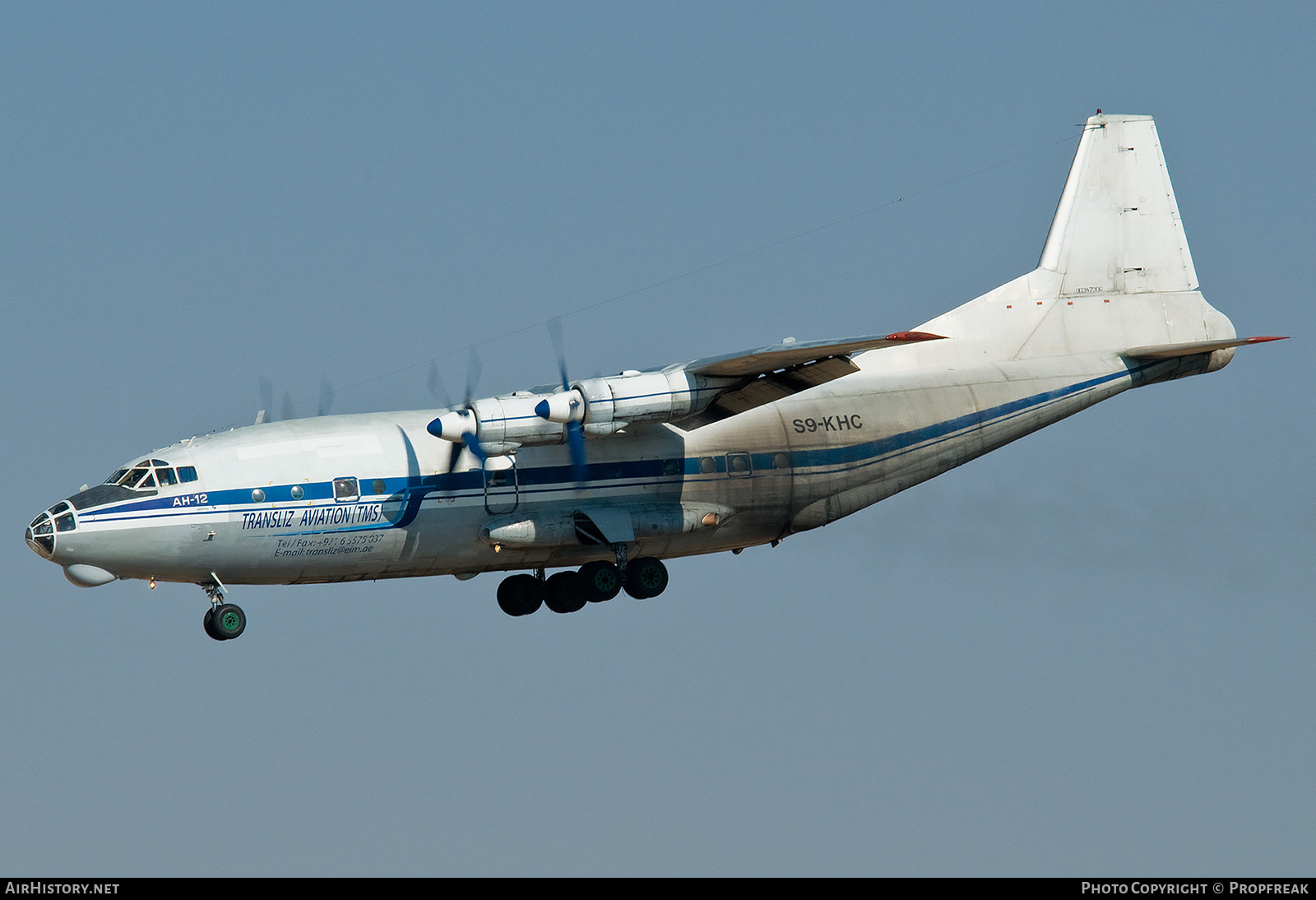 Aircraft Photo of S9-KHC | Antonov An-12B | Transliz Aviation | AirHistory.net #564242