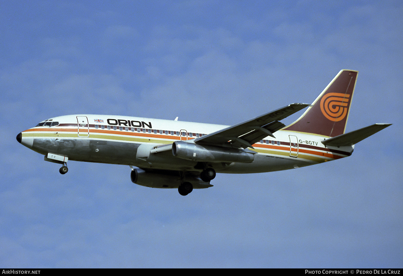 Aircraft Photo of G-BGTV | Boeing 737-2T5/Adv | Orion Airways | AirHistory.net #564337