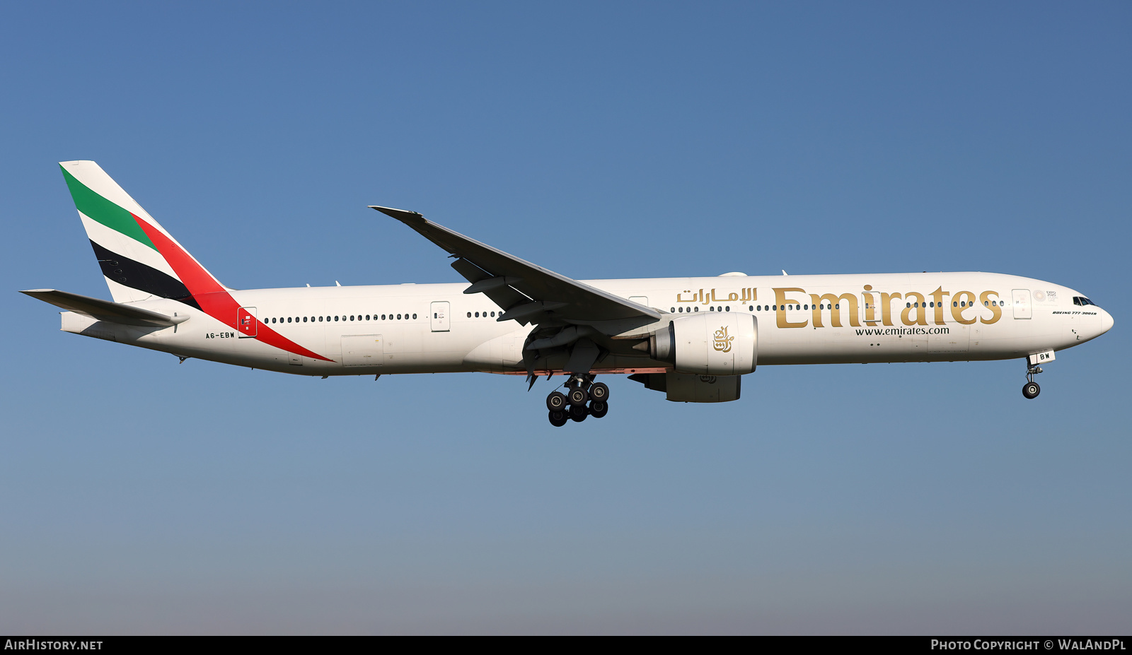 Aircraft Photo of A6-EBW | Boeing 777-36N/ER | Emirates | AirHistory.net #564376