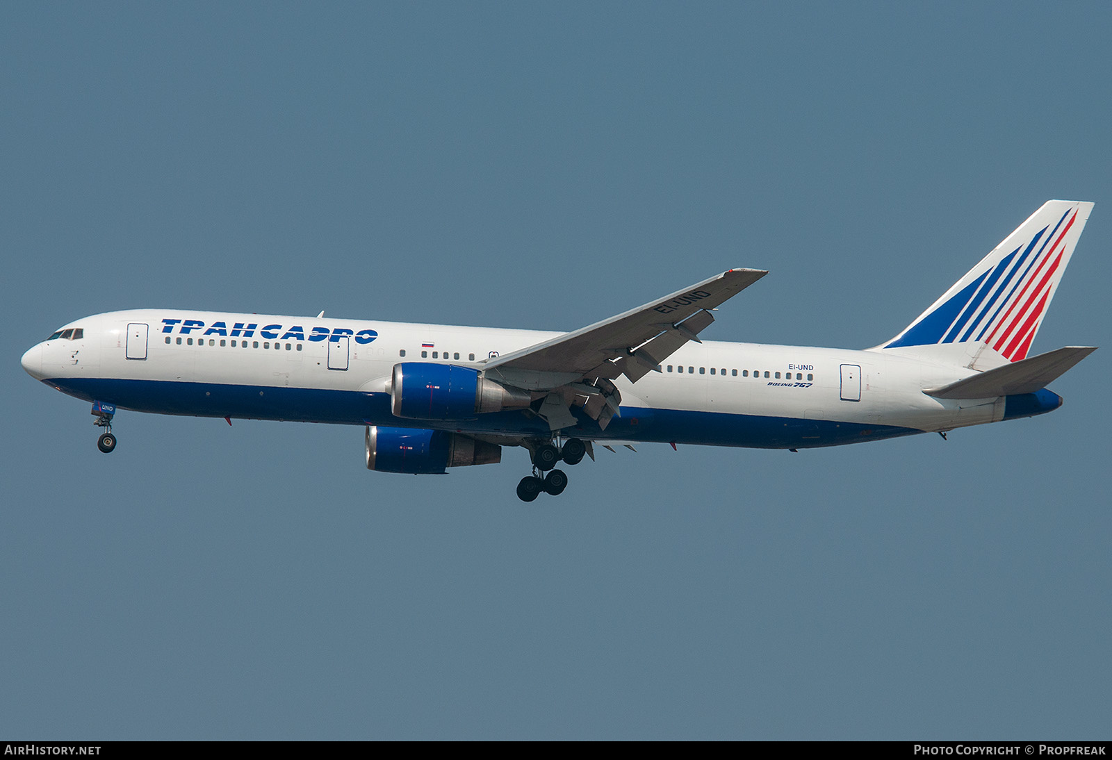 Aircraft Photo of EI-UND | Boeing 767-3P6/ER | Transaero Airlines | AirHistory.net #564429