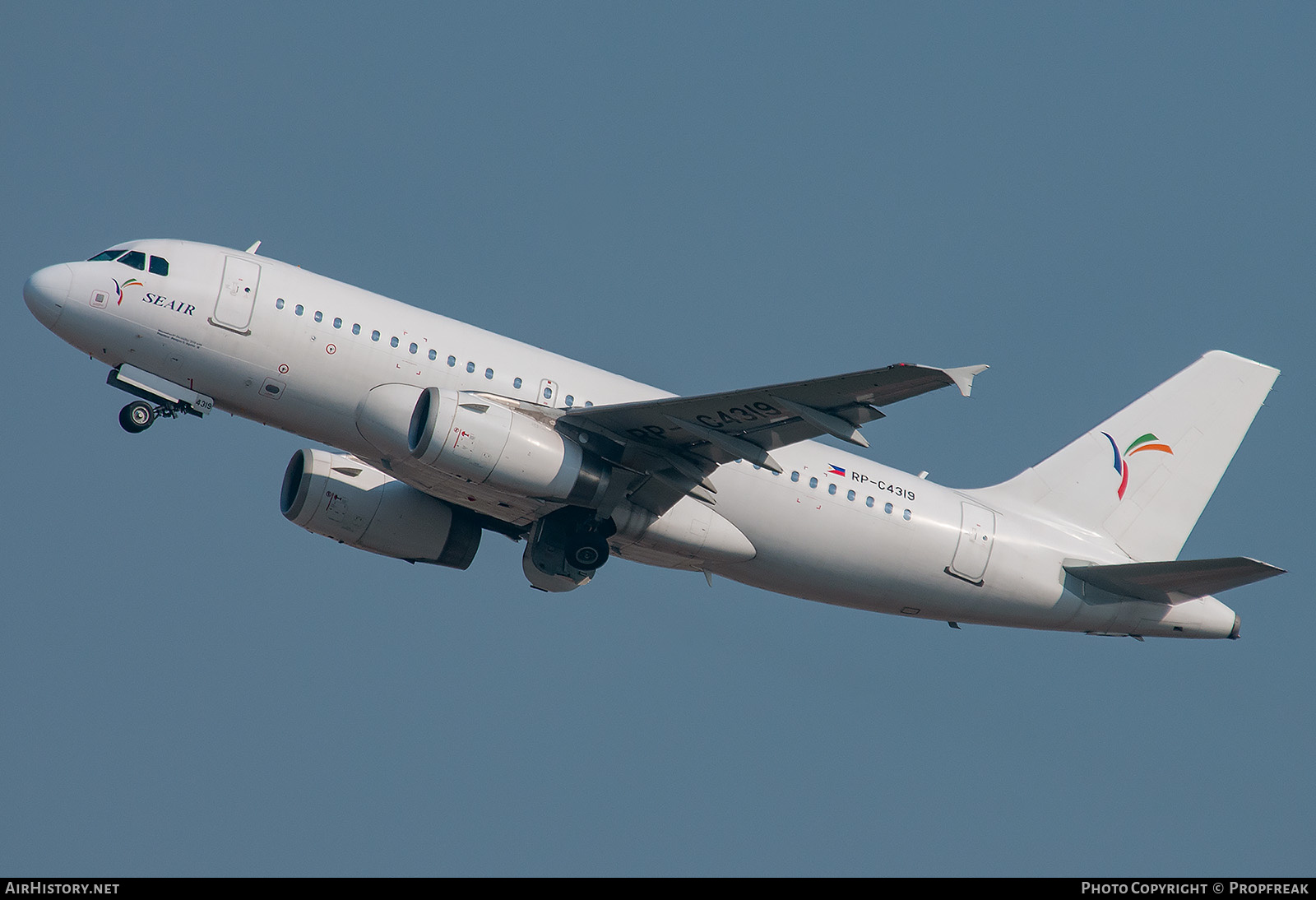 Aircraft Photo of RP-C4319 | Airbus A319-132 | SEAir - South East Asian Airlines | AirHistory.net #564483