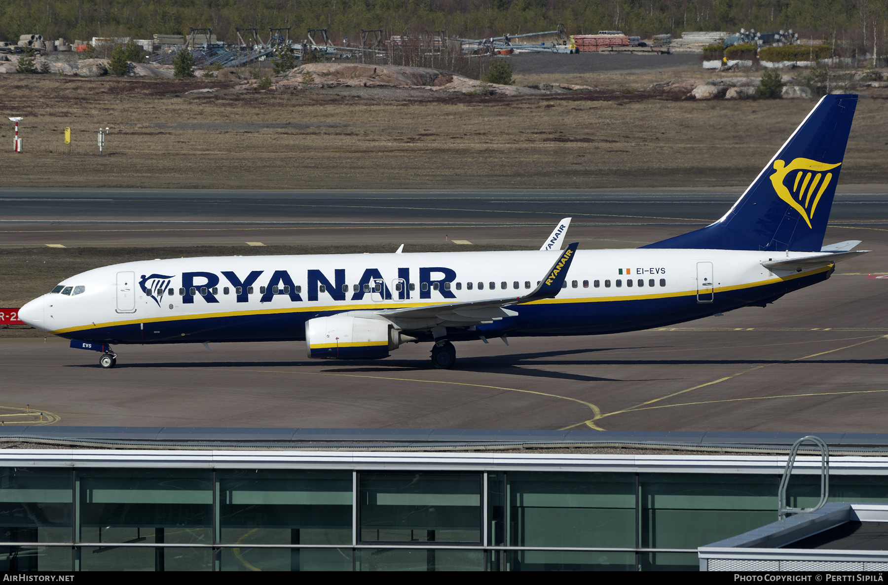 Aircraft Photo of EI-EVS | Boeing 737-8AS | Ryanair | AirHistory.net #564490