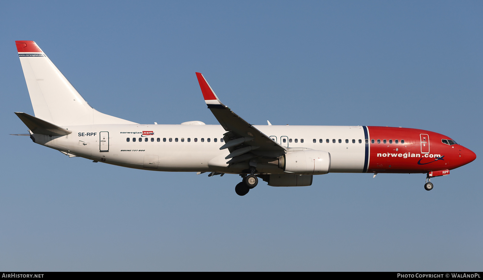 Aircraft Photo of SE-RPF | Boeing 737-8JP | Norwegian | AirHistory.net #564498