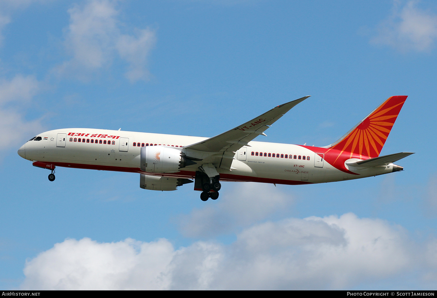 Aircraft Photo of VT-ANC | Boeing 787-8 Dreamliner | Air India | AirHistory.net #564566