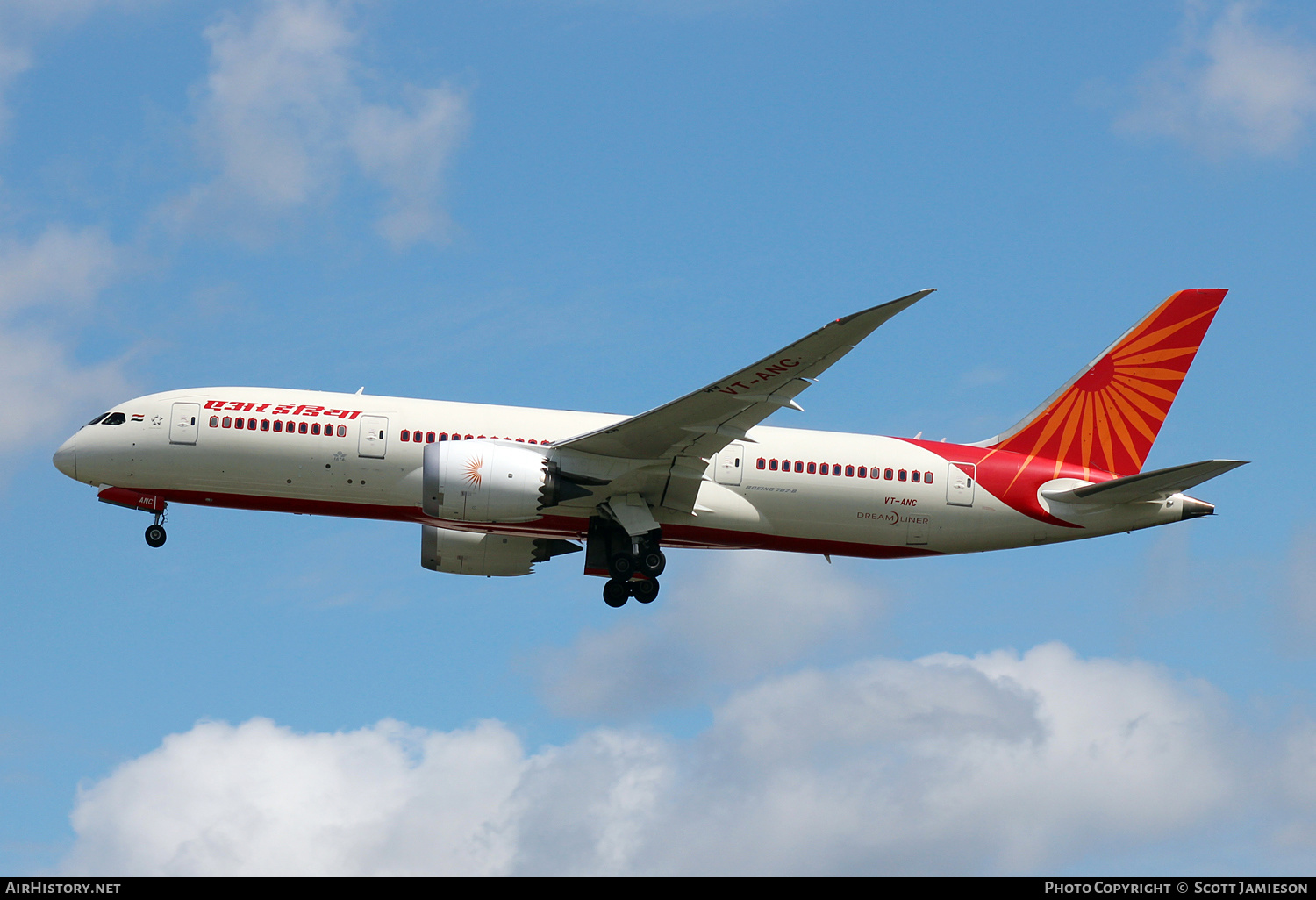 Aircraft Photo of VT-ANC | Boeing 787-8 Dreamliner | Air India | AirHistory.net #564566