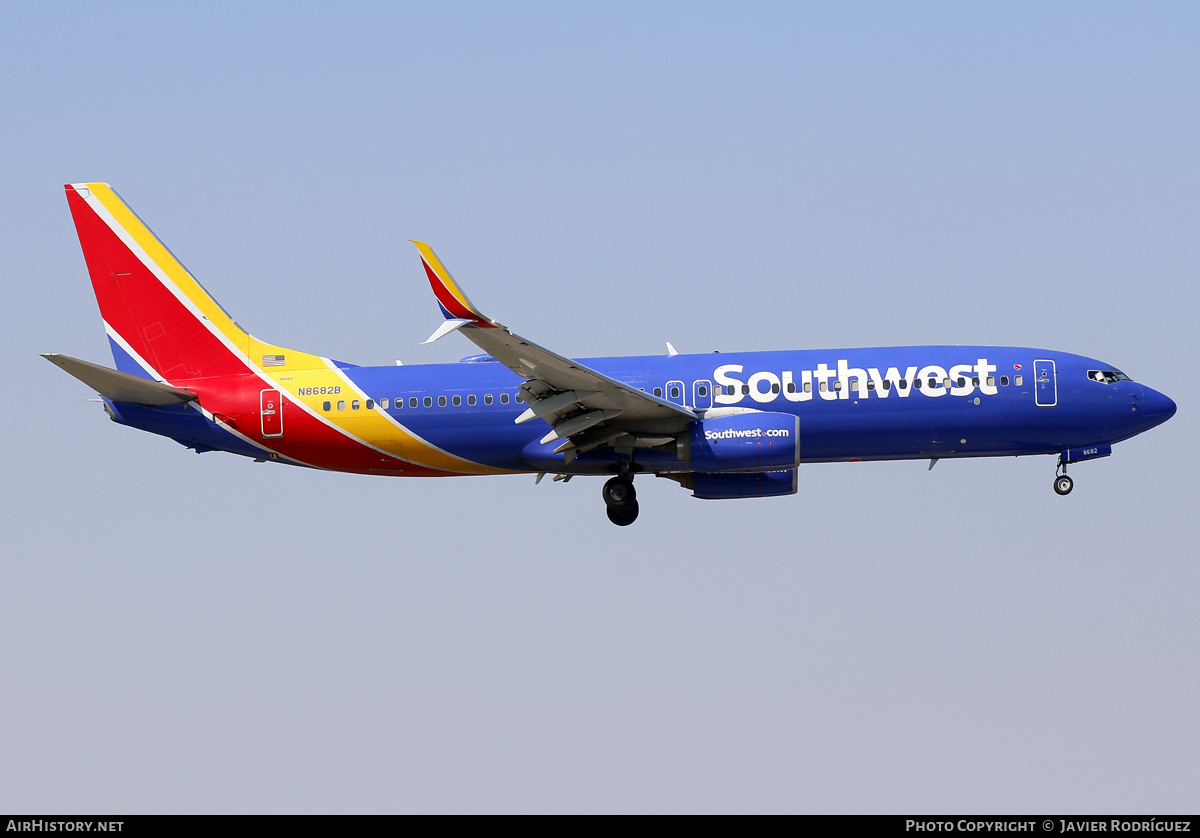 Aircraft Photo of N8682B | Boeing 737-8H4 | Southwest Airlines | AirHistory.net #564579