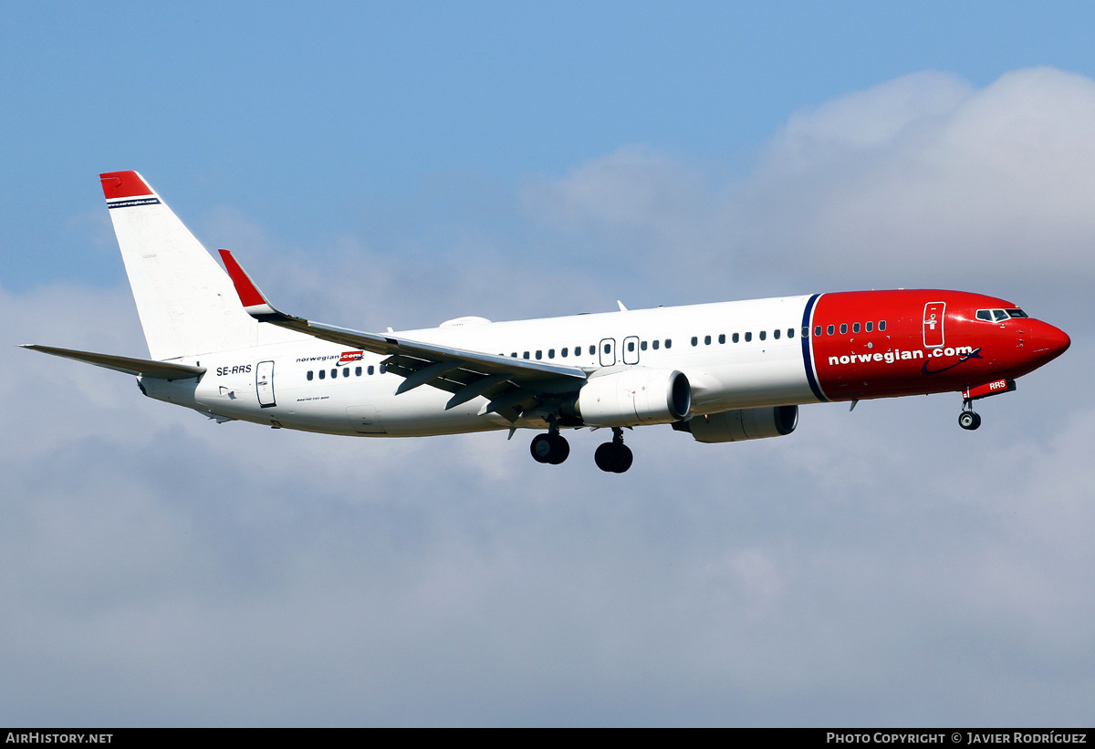 Aircraft Photo of SE-RRS | Boeing 737-8JP | Norwegian | AirHistory.net #564587