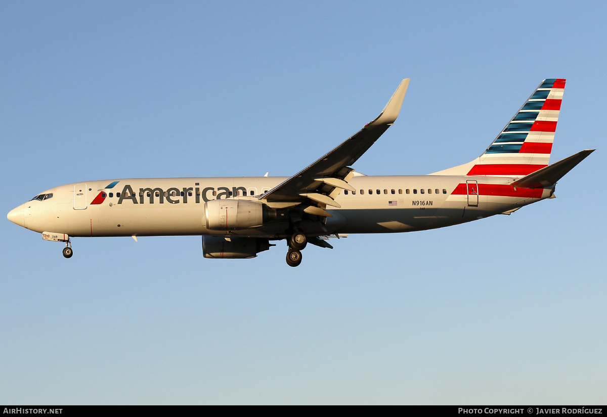 Aircraft Photo of N916AN | Boeing 737-823 | American Airlines | AirHistory.net #564617