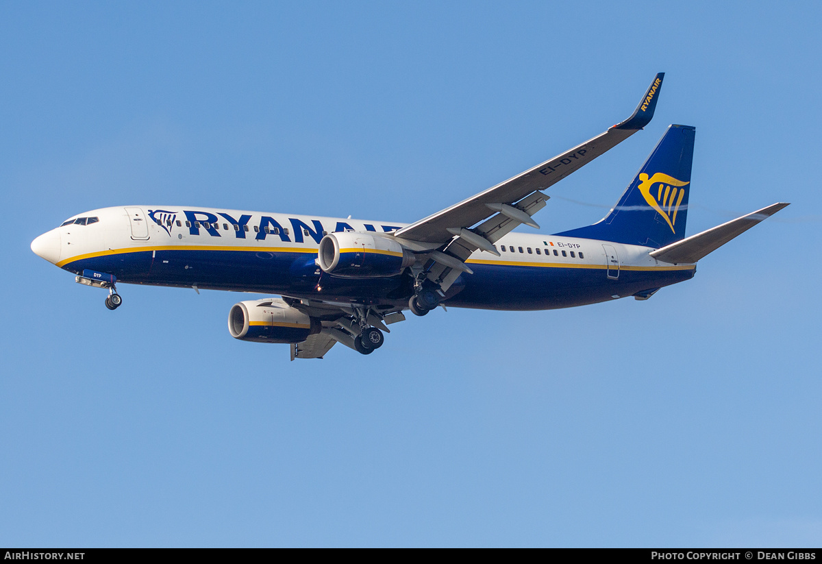 Aircraft Photo of EI-DYP | Boeing 737-8AS | Ryanair | AirHistory.net #564635