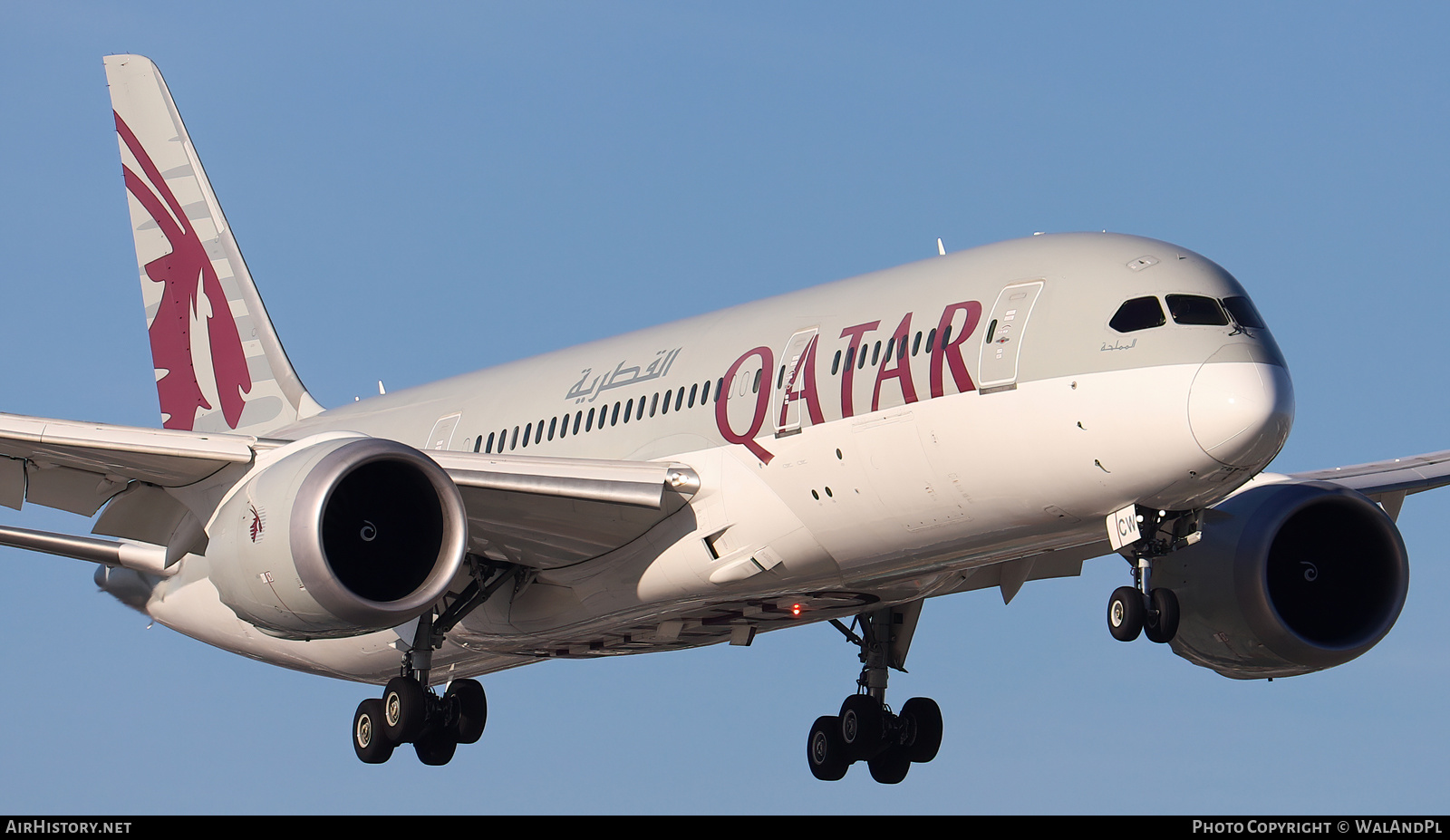Aircraft Photo of A7-BCW | Boeing 787-8 Dreamliner | Qatar Airways | AirHistory.net #564641