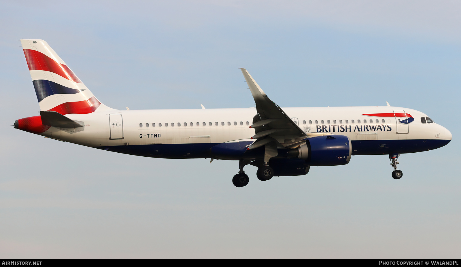 Aircraft Photo of G-TTND | Airbus A320-251N | British Airways | AirHistory.net #564642