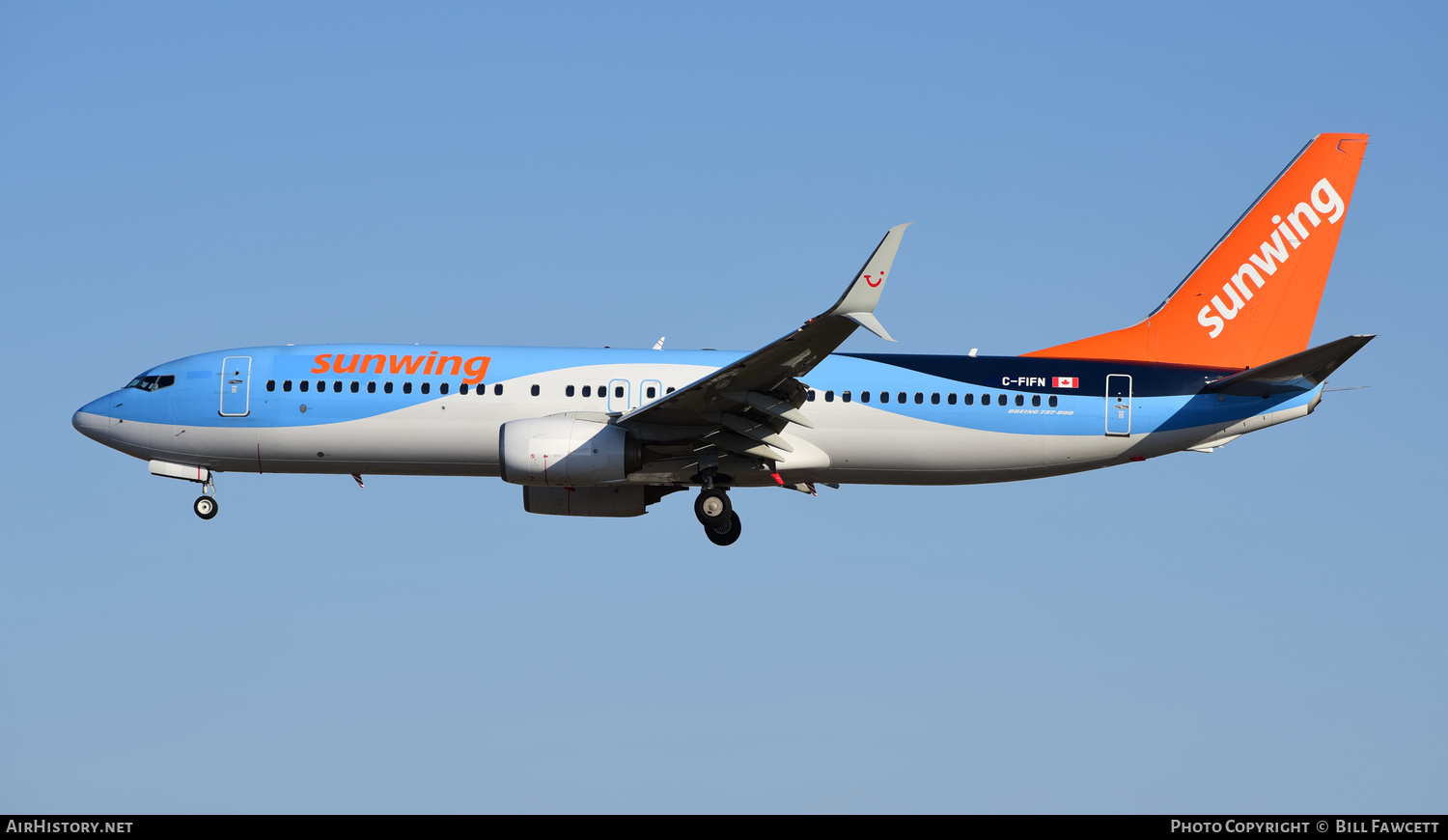 Aircraft Photo of C-FIFN | Boeing 737-8K5 | Sunwing Airlines | AirHistory.net #564694