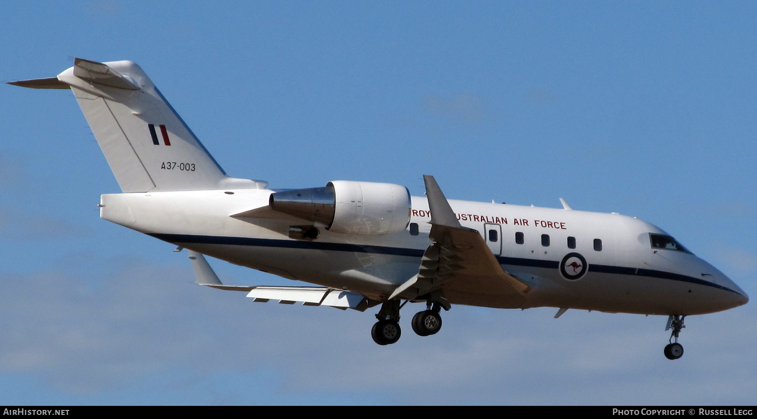 Aircraft Photo of A37-003 | Bombardier Challenger 604 (CL-600-2B16) | Australia - Air Force | AirHistory.net #564718
