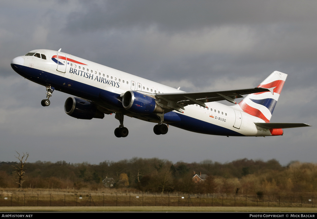 Aircraft Photo of G-BUSG | Airbus A320-211 | British Airways | AirHistory.net #564733