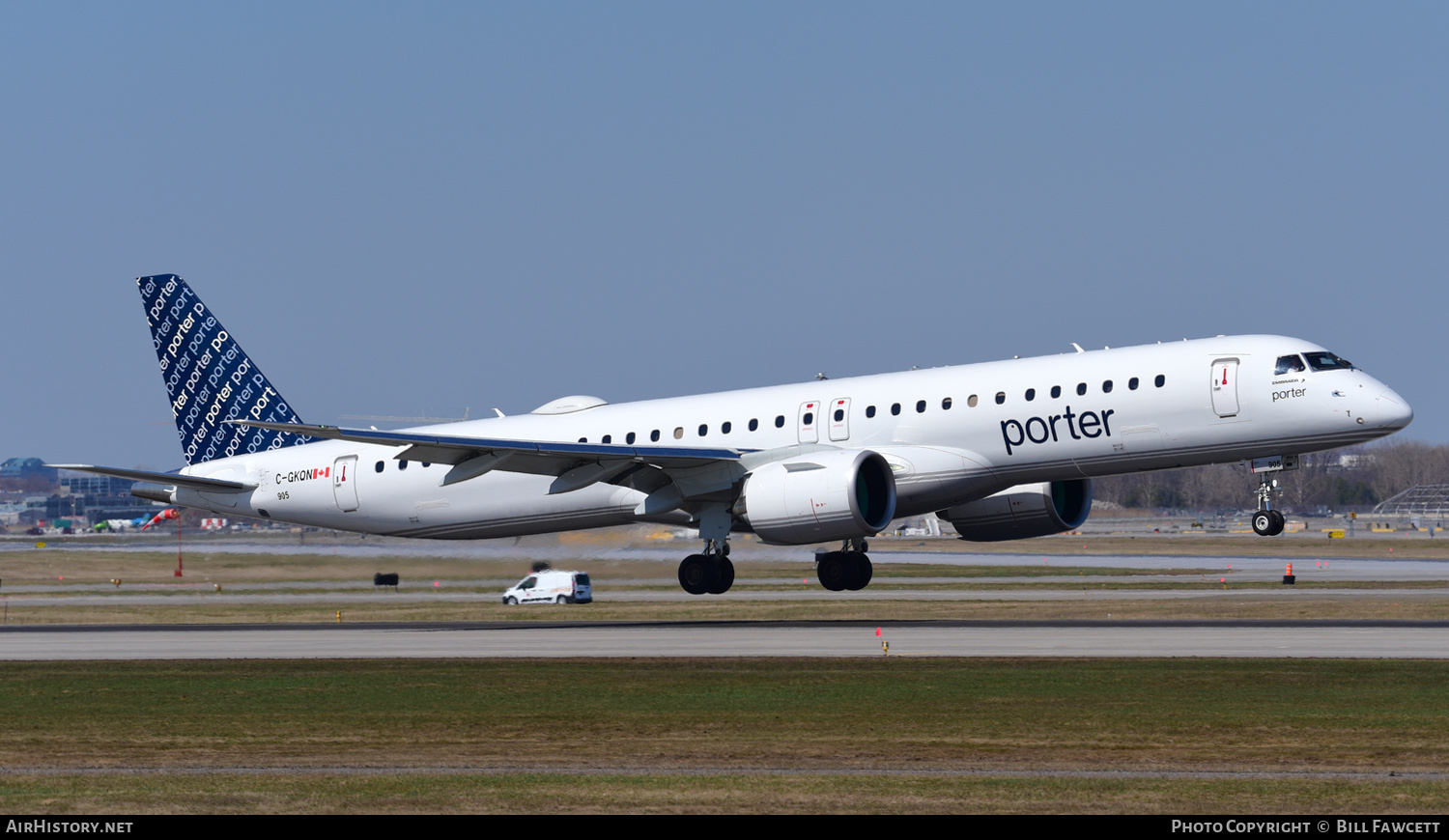Aircraft Photo of C-GKQN | Embraer 195-E2 (ERJ-190-400) | Porter Airlines | AirHistory.net #564741