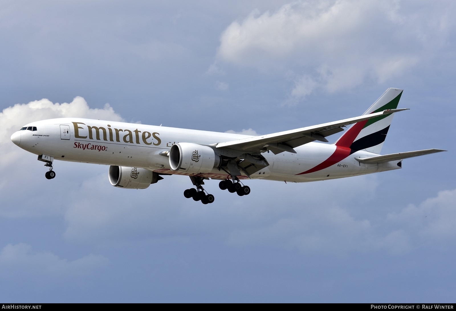 Aircraft Photo of A6-EFI | Boeing 777-F1H | Emirates SkyCargo | AirHistory.net #564822