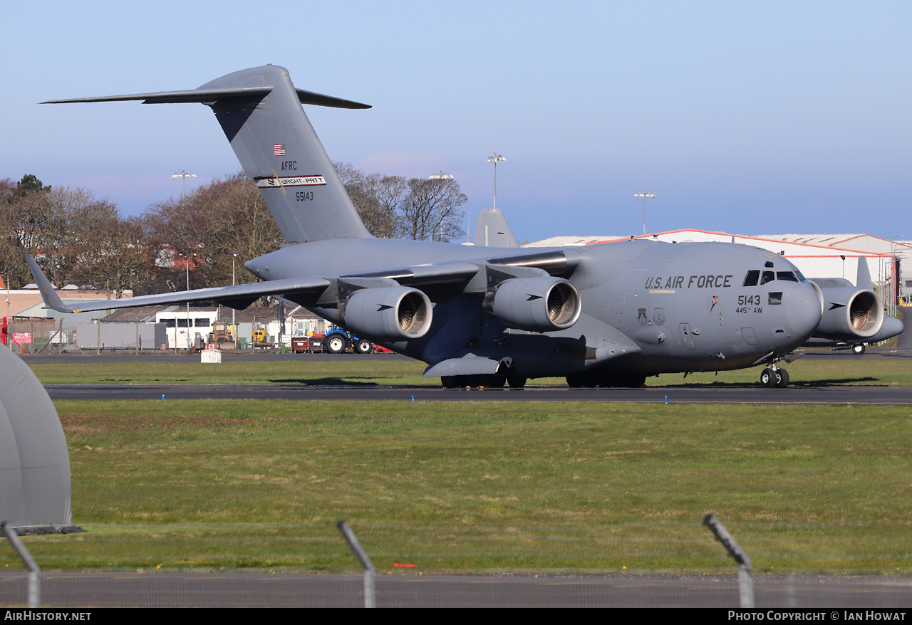 Aircraft Photo of 05-5143 / 55143 | Boeing C-17A Globemaster III | USA - Air Force | AirHistory.net #564889