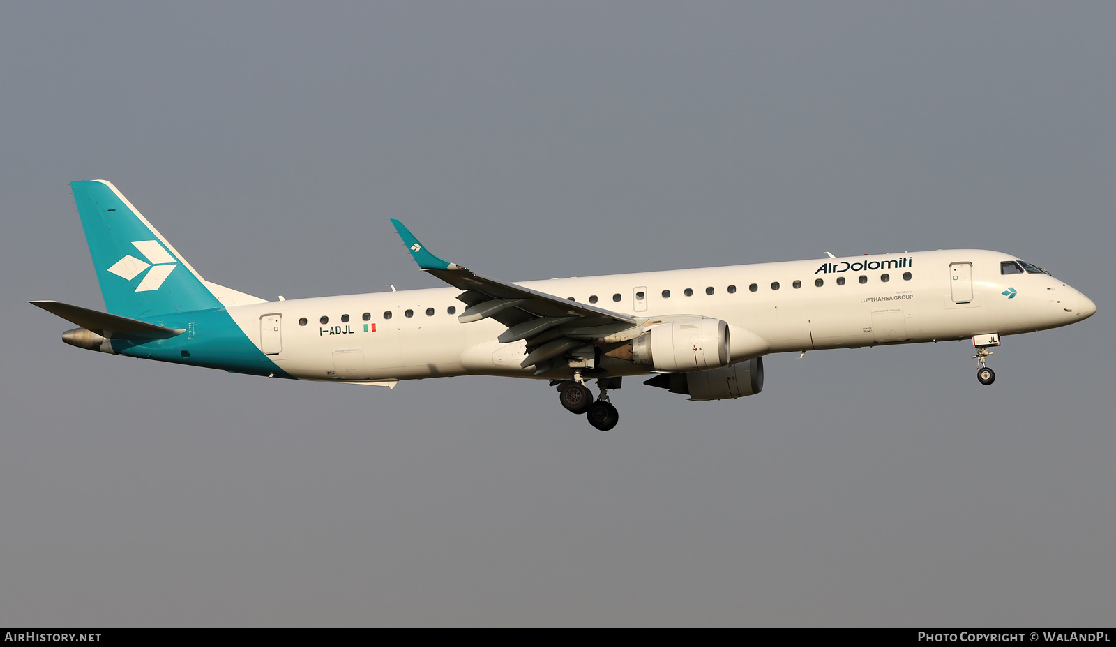 Aircraft Photo of I-ADJL | Embraer 195LR (ERJ-190-200LR) | Air Dolomiti | AirHistory.net #564933